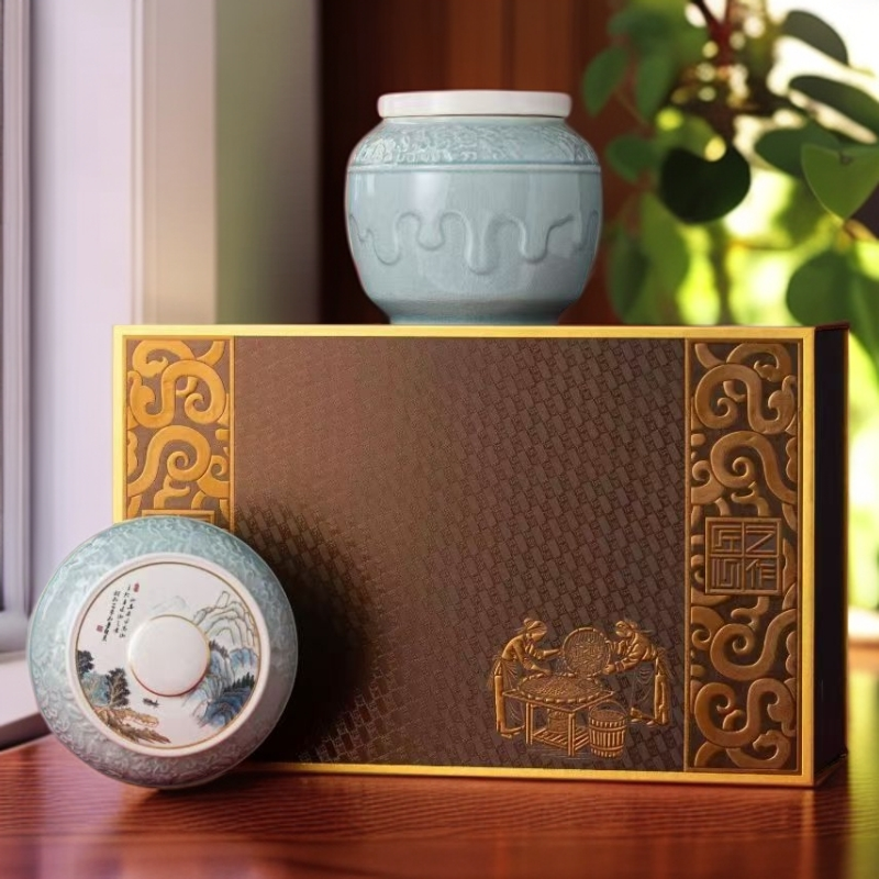 鸭屎香单从蜜兰香乌龙茶潮州特产陶瓷礼盒装-匠心之作