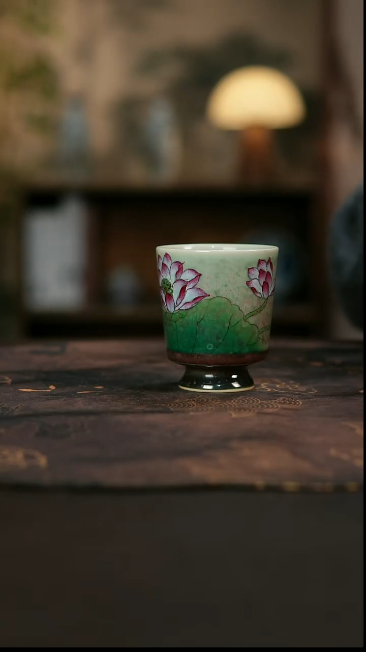 景德镇陶瓷杯碗柴烧多人