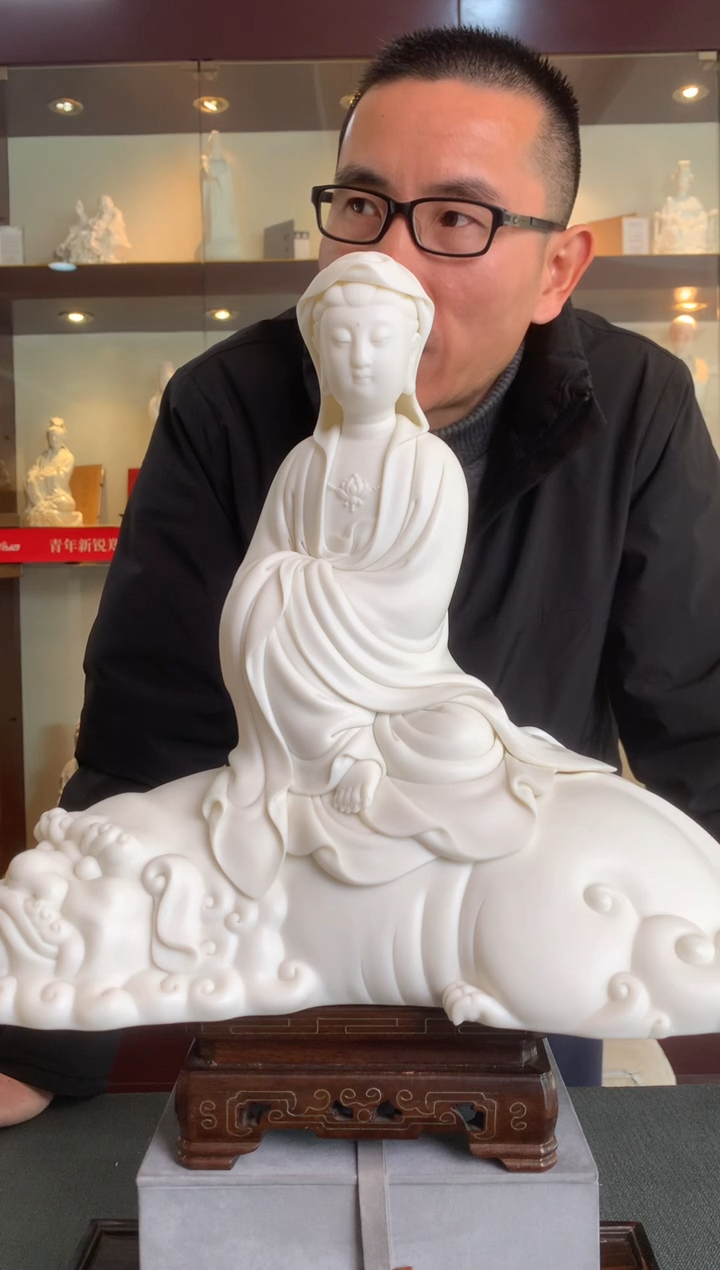 【闪购商品】摆件德化白瓷 文殊菩萨