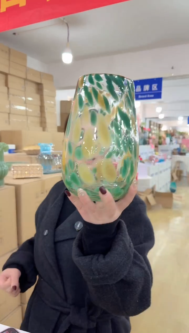 【闪购商品】无铅玻璃洛芙花器-l-早16