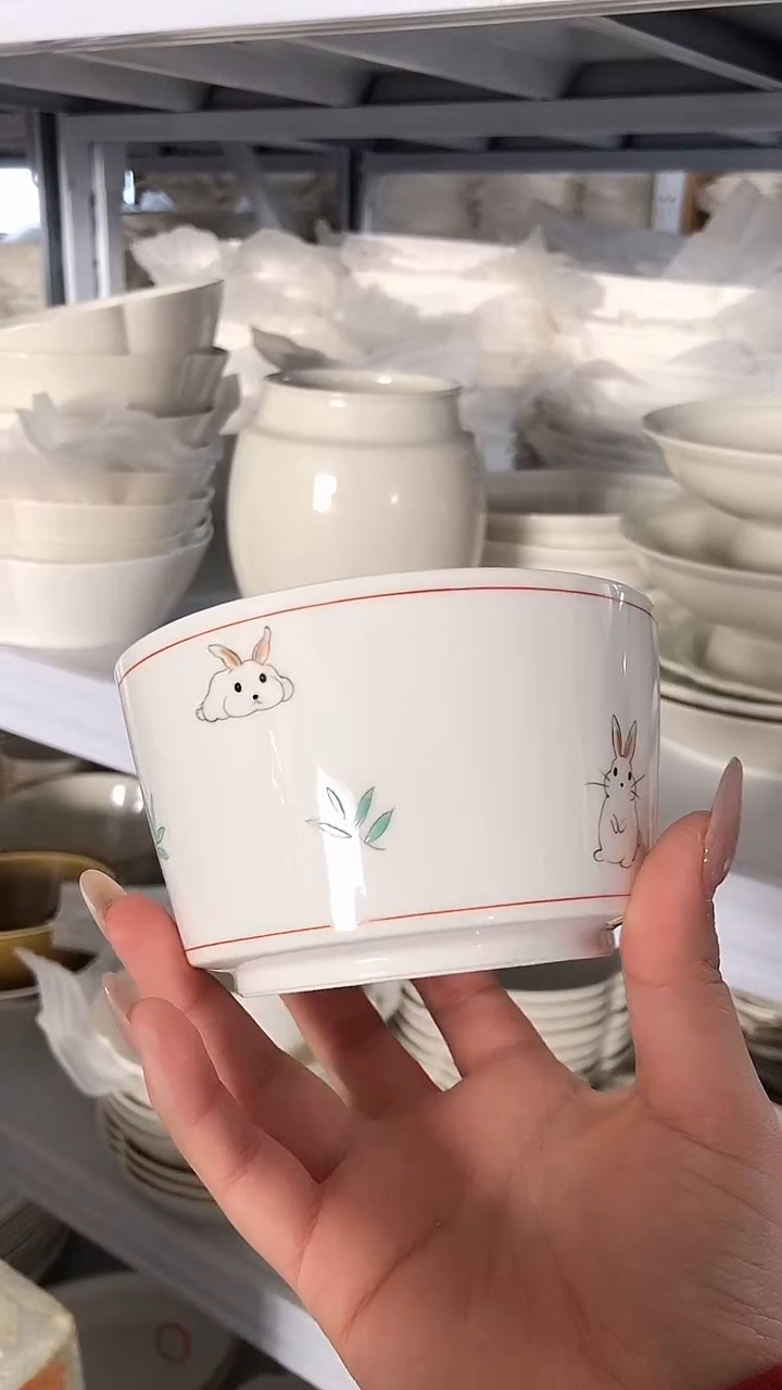 陶瓷可爱高颜值兔兔小碗