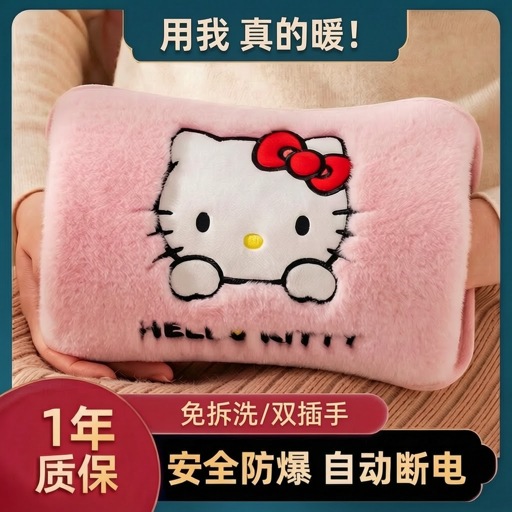 热水袋防爆注水暖水袋暖肚新款暖宝宝电热暖手宝插电用暖脚暖被窝