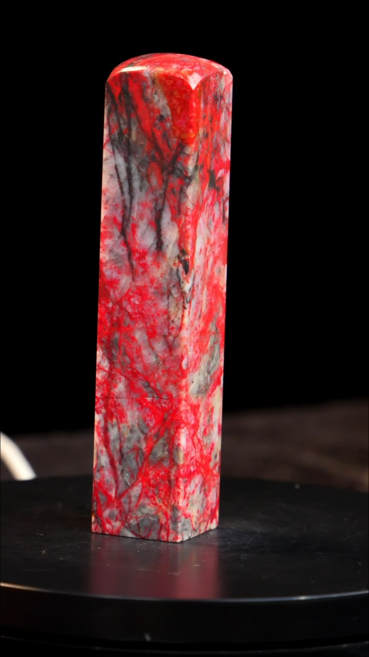 鸡血石刘关张鸡血石旬阳