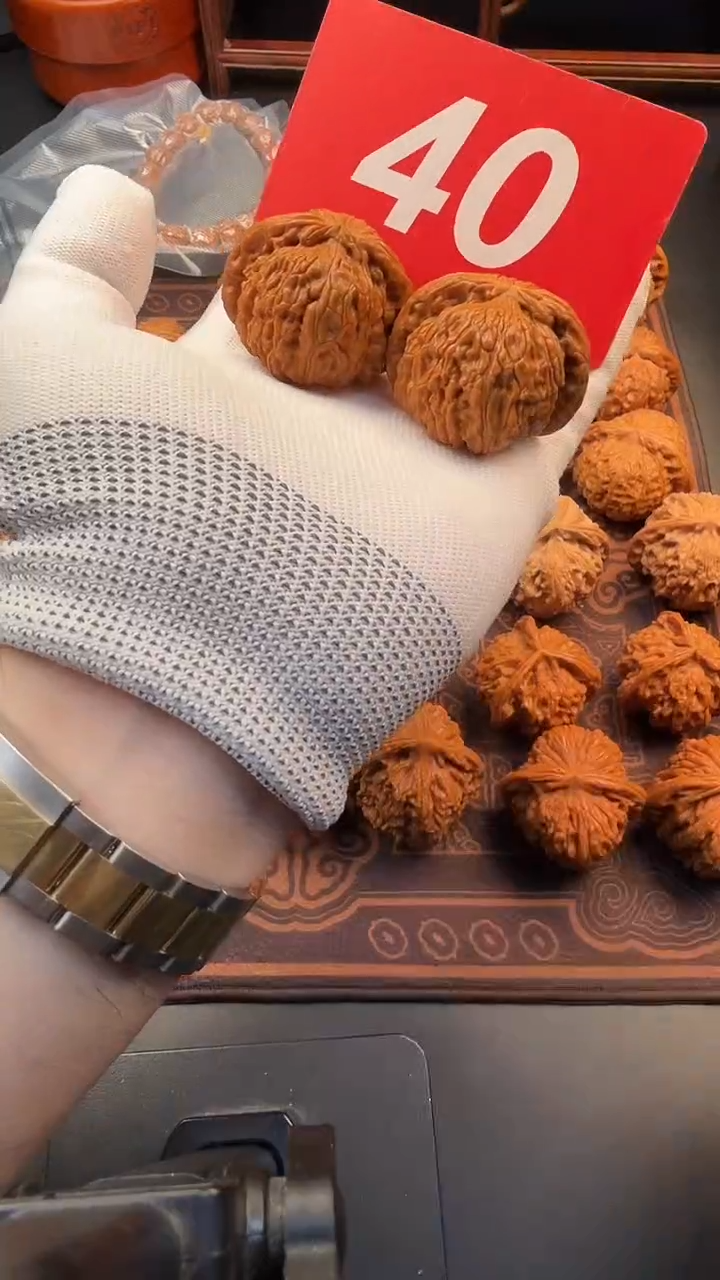 把件文玩核桃42延庆白狮子