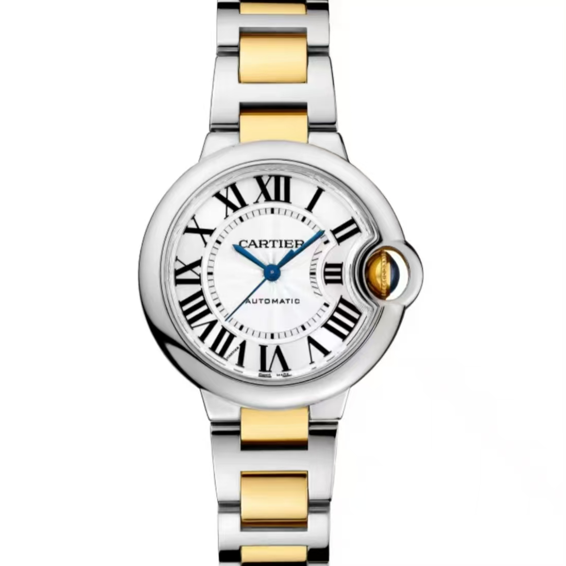 99新 Cartier/卡地亚 蓝气球系列 W2BB0002 33间金 机械女款 单表