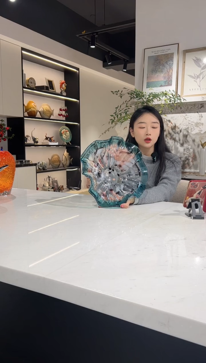 【闪购商品】琉璃荷叶果盘