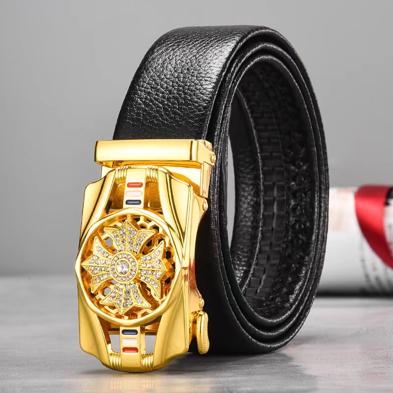 加长皮带男士自动扣中商务网红韩版新款高档潮裤腰带   