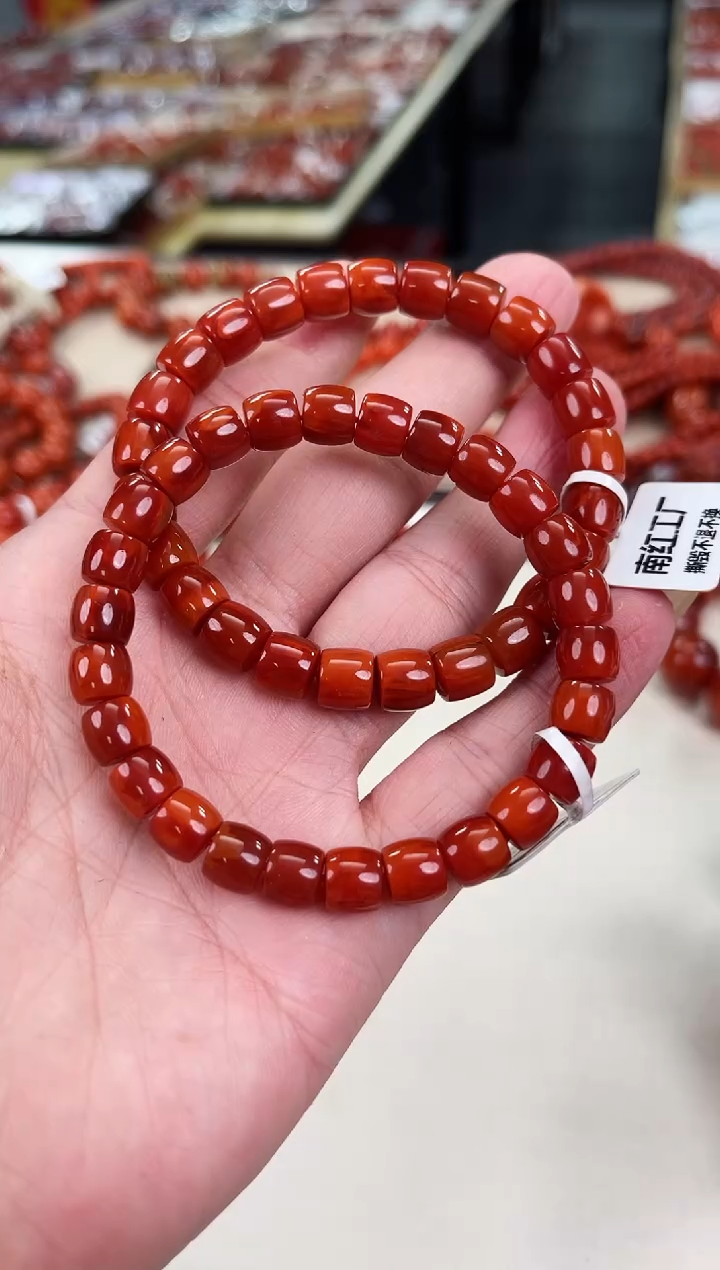 未镶嵌瓦西nxh直切手串8+南红玛瑙（多样式发其一）