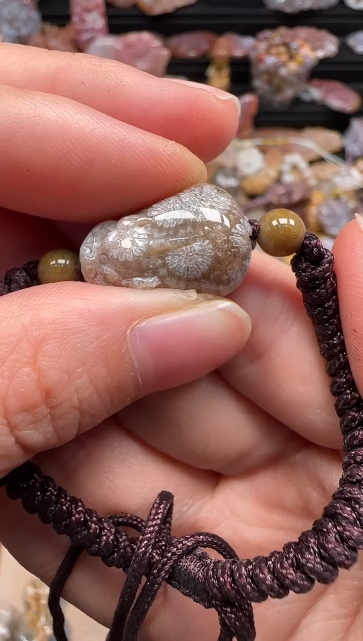 【闪购商品】硅化珊瑚（珊瑚玉）颈饰未镶嵌275