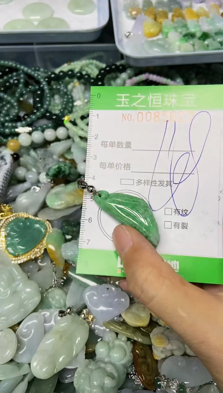 翡翠未镶嵌颈饰闪购0085627