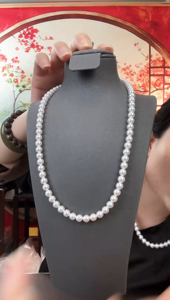 推荐款奥母贝0.6白色款项链