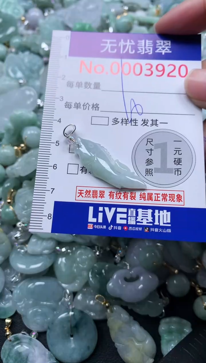 颈饰未镶嵌翡翠3920