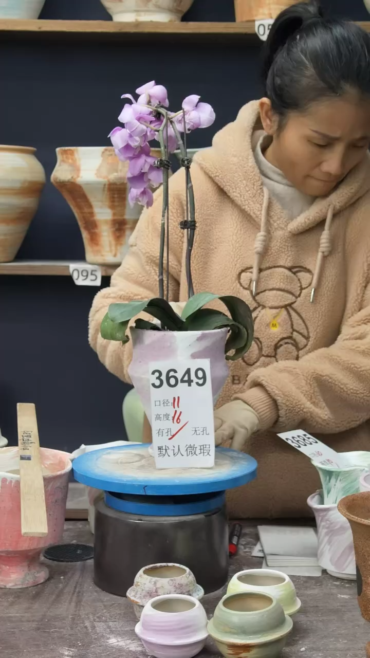 景德镇花盆默认微瑕3649