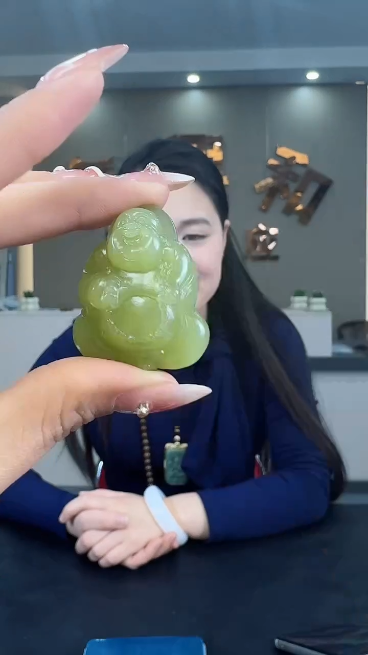 【闪购商品】和田玉颈饰未镶嵌黄口弥勒佛吊坠