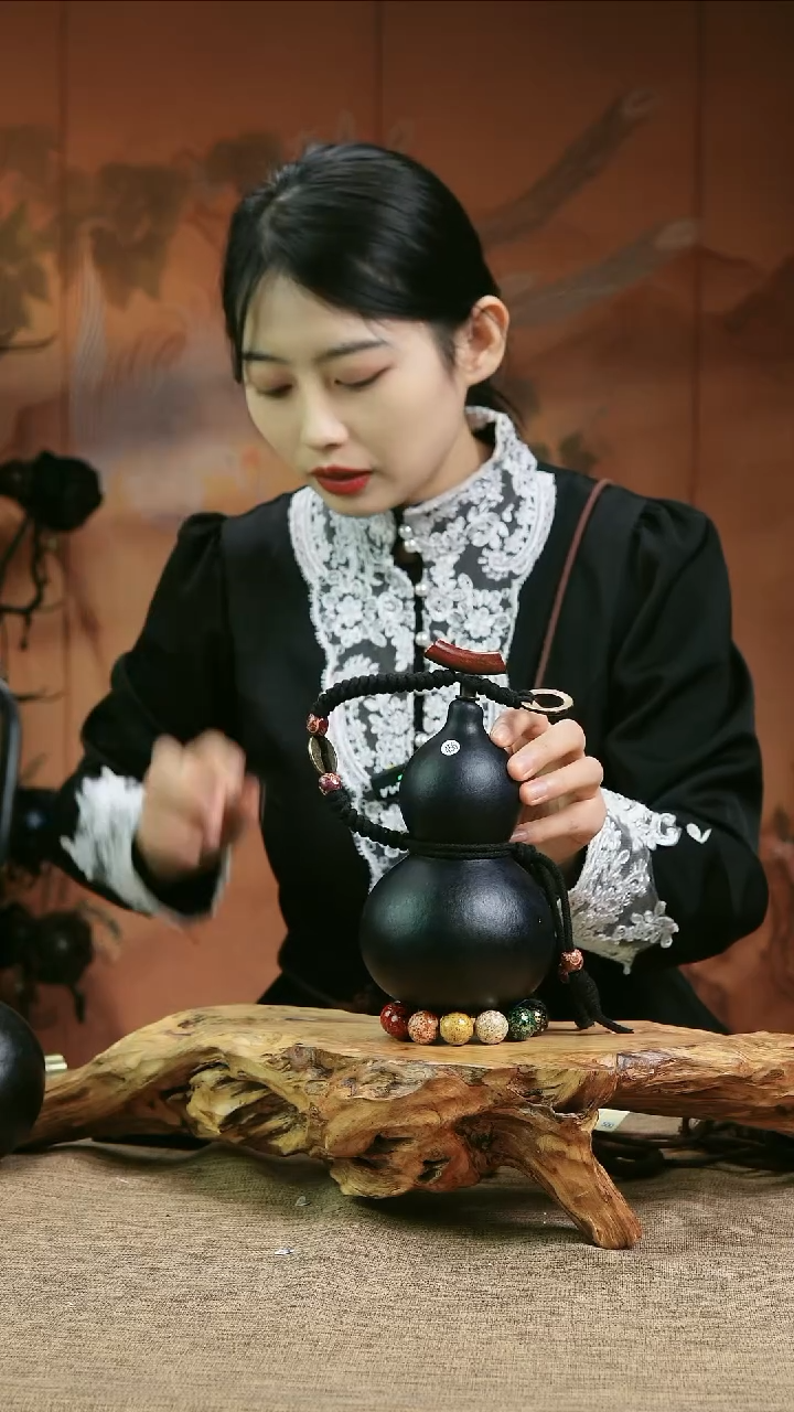 【闪购商品】456—光岳葫天然大漆酒葫芦不含漆珠