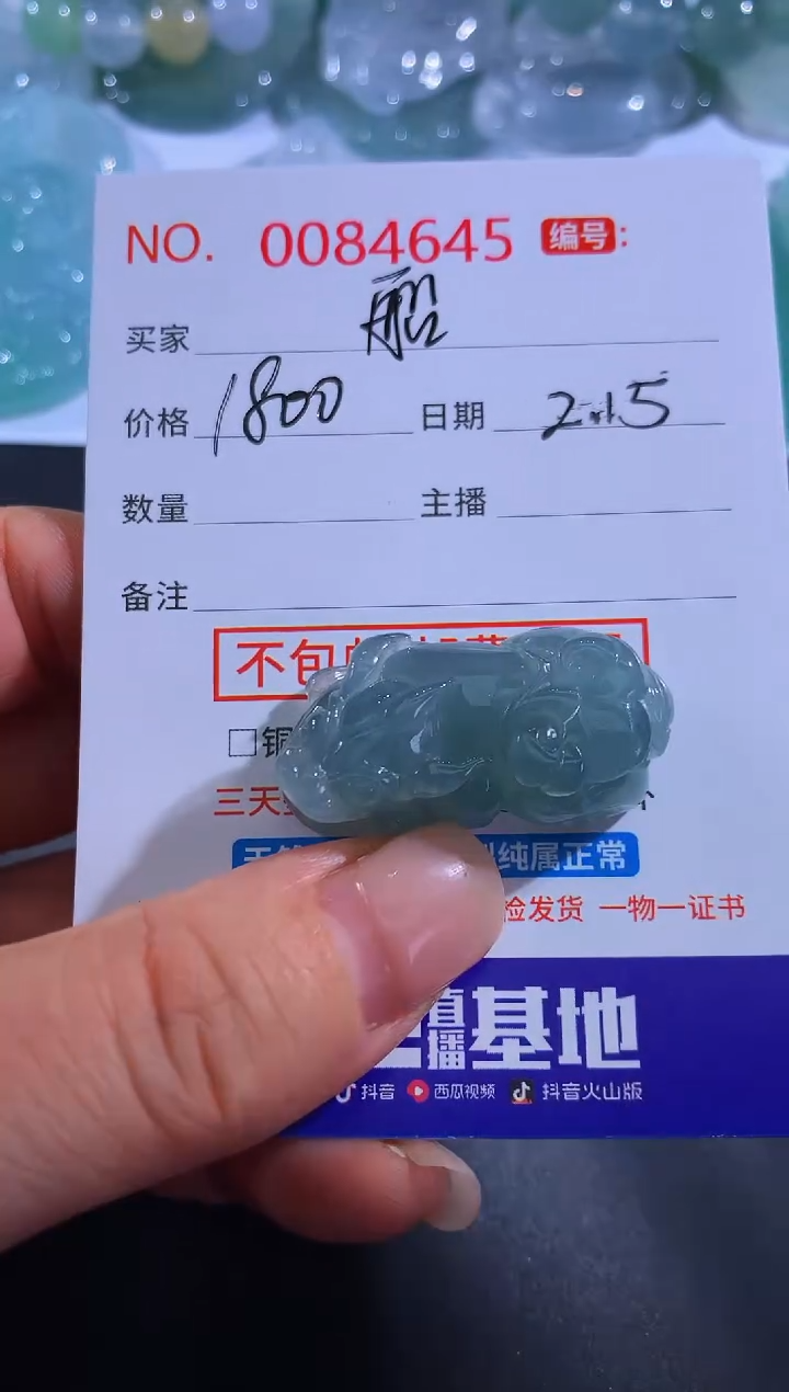 【闪购商品】翡翠颈饰未镶嵌船