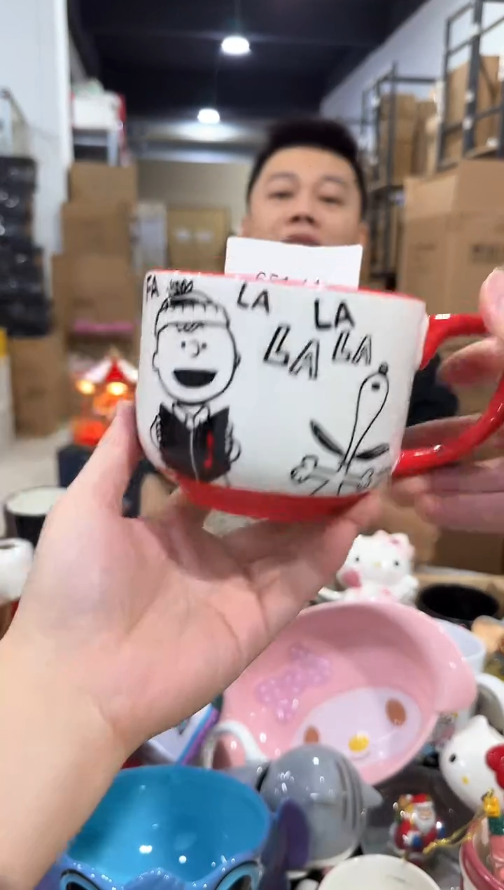 瓷片史努比唱歌水杯651-11