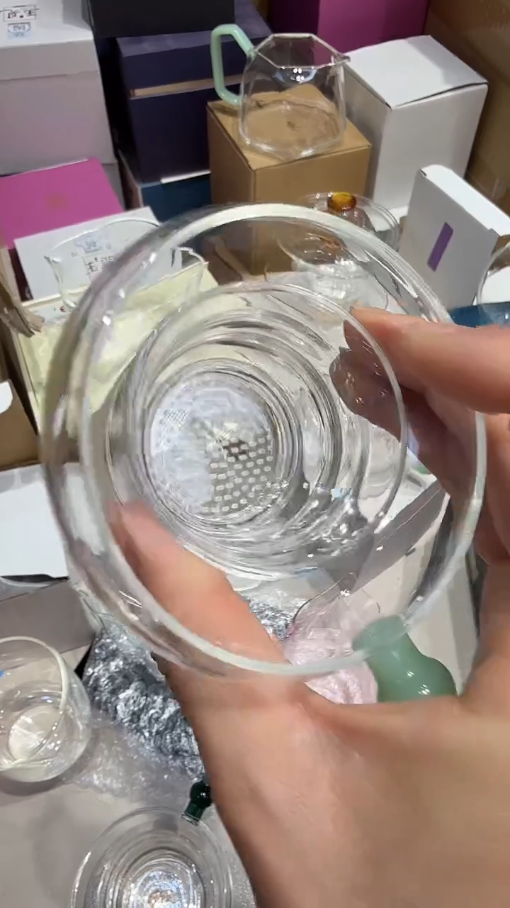 禾器绿玉茶漏     