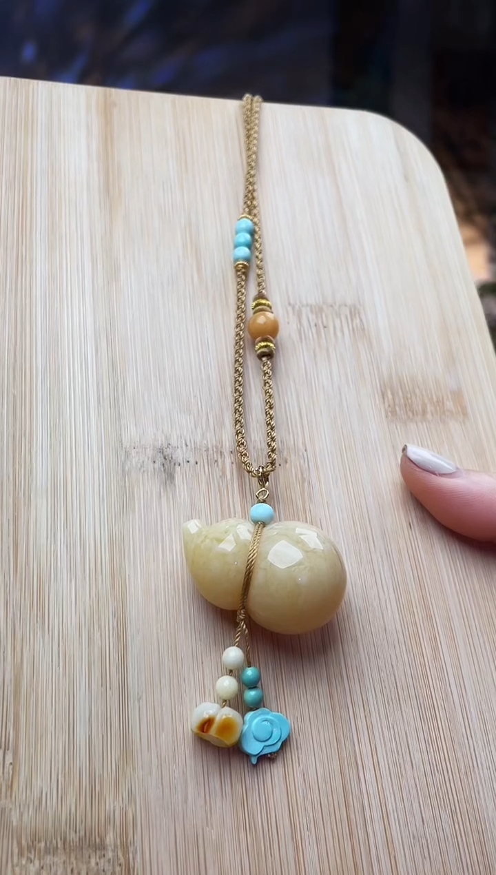 【闪购商品】未镶嵌蜜蜡颈饰葫芦项链