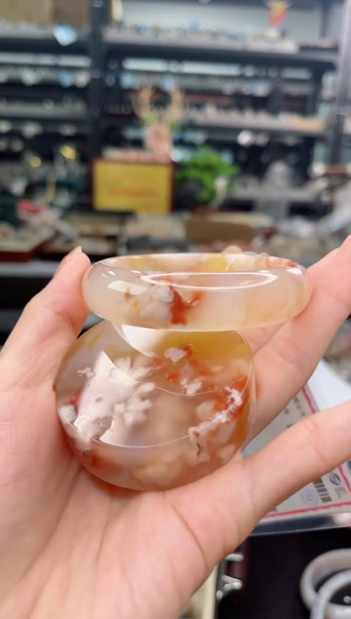 【闪购商品】石英质玉手镯未镶嵌54圈口（赠品镯心）6572122