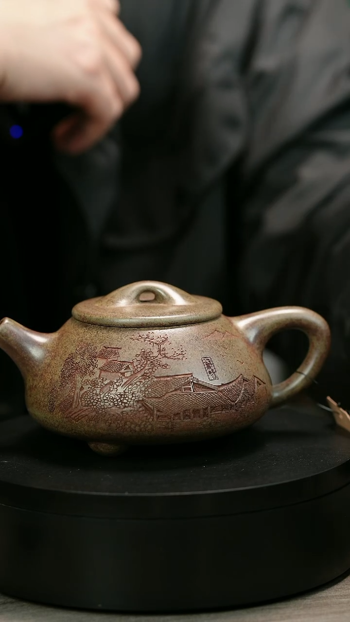 茶壶紫砂清*H1918李琴江南景州石瓢