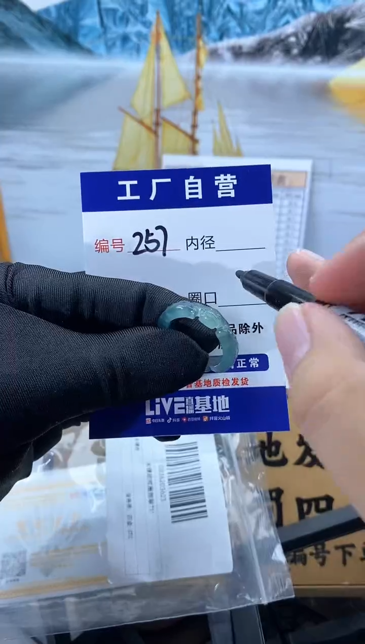 未镶嵌戒圈翡翠257
