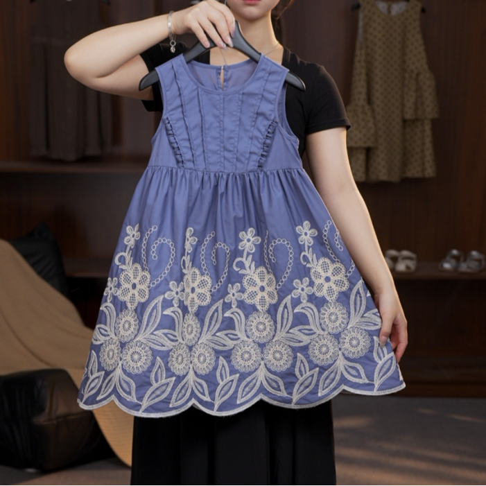 2025【J】夏季女童公主 时尚气质宽松显瘦洋气小众连衣裙女童1532