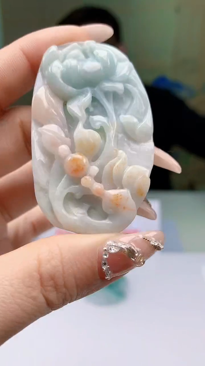 【闪购商品】定制翡翠未镶嵌5152ty-毛货挂件101