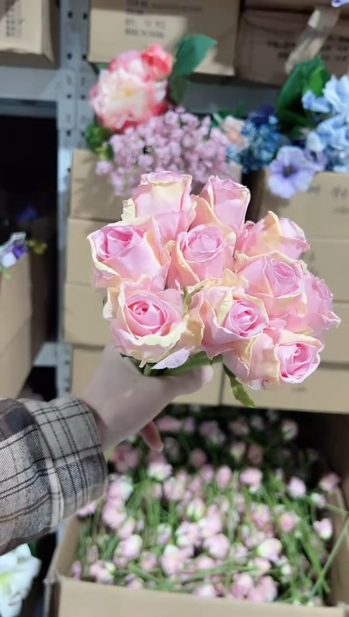 10枝粉色焦边泡泡