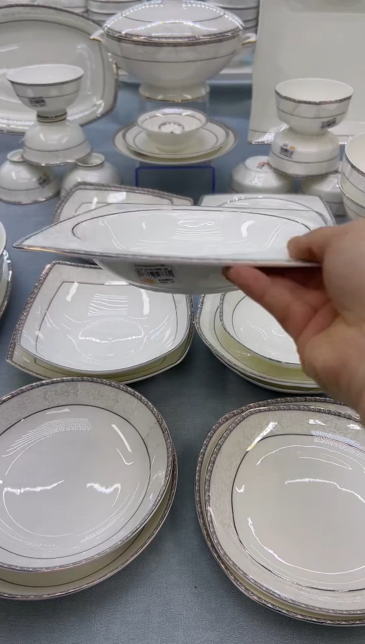 骨瓷玲珑5高6个  