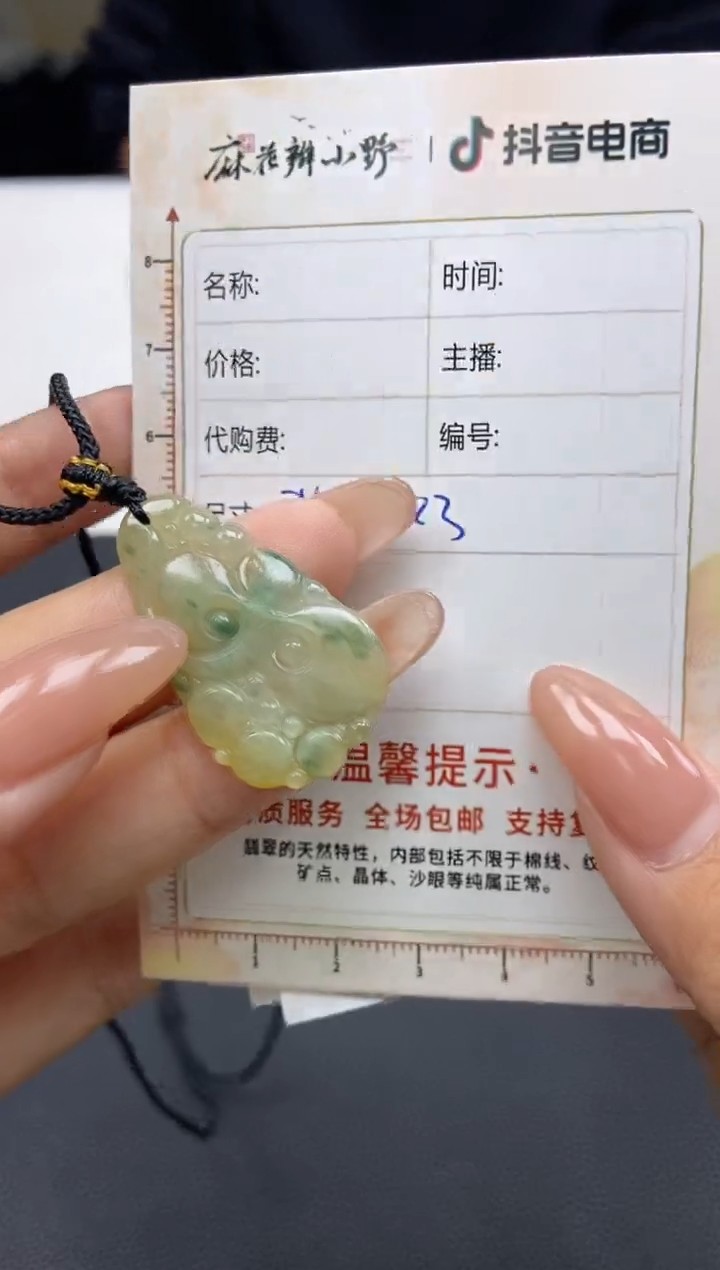 【闪购商品】翡翠颈饰未镶嵌天然翡翠A货26