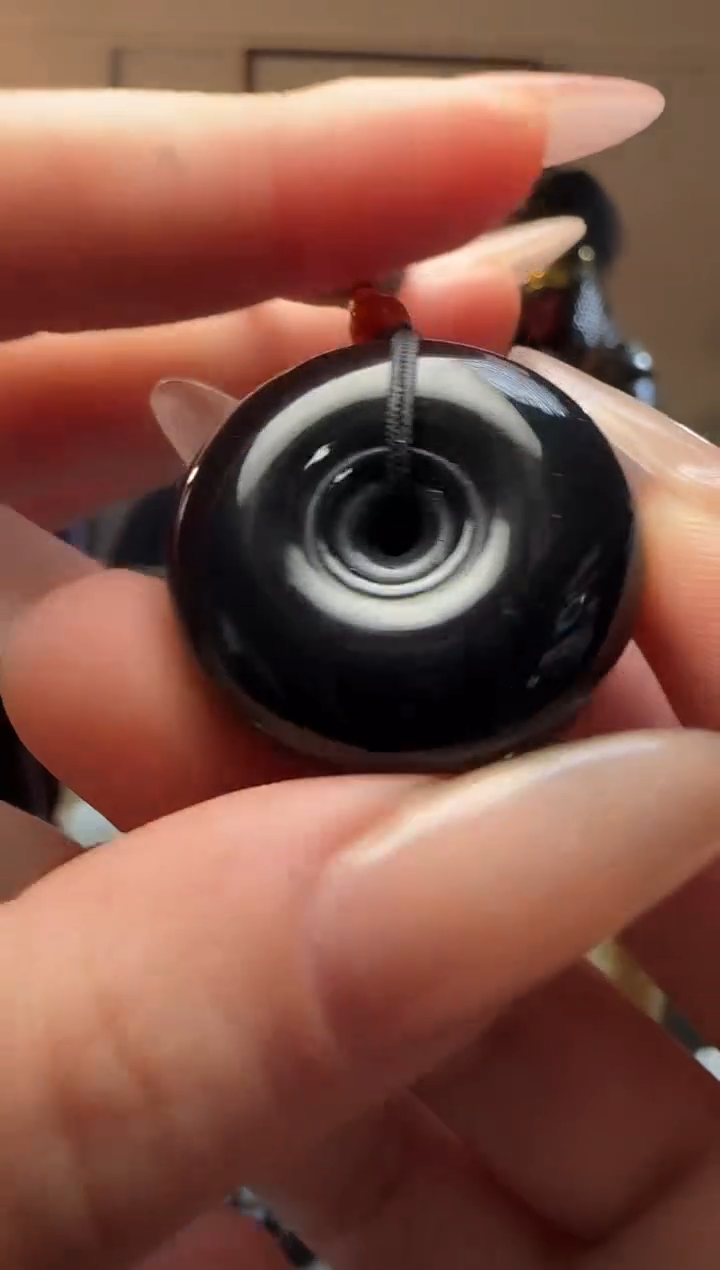 【闪购商品】和田玉帝王紫平安扣吊坠未镶嵌帝王紫平安扣吊坠