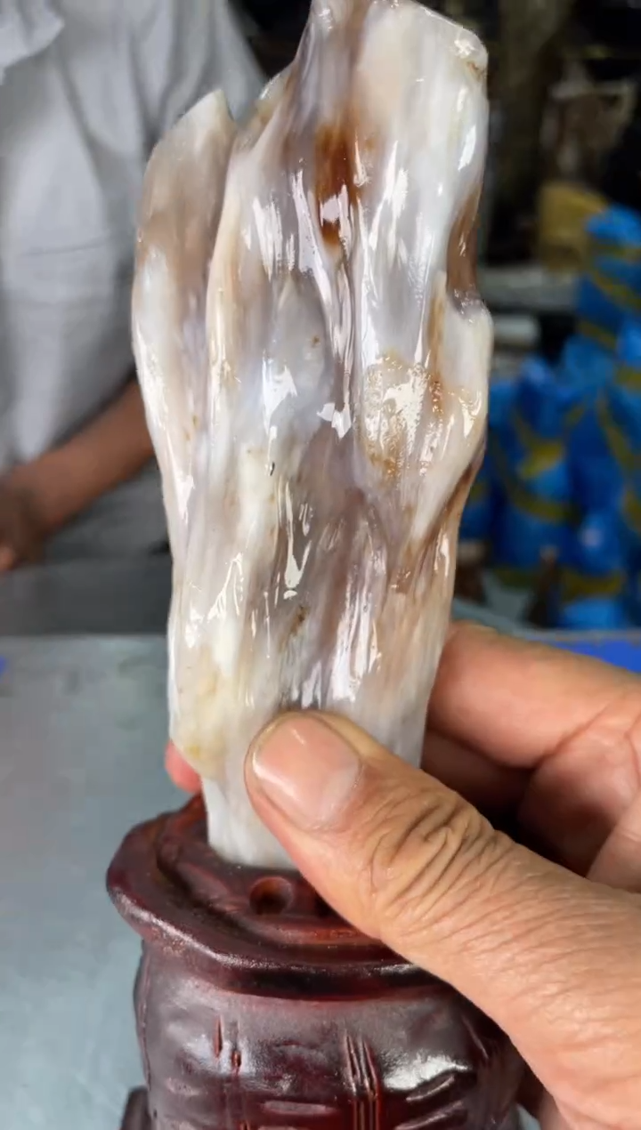 【闪购商品】硅化玉摆件未镶嵌32