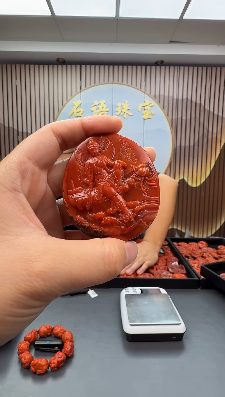 南红玛瑙雕刻未镶嵌061ZB0807产品一个