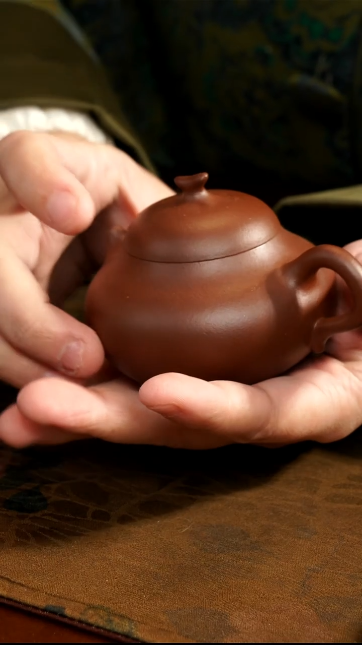 茶壶紫砂红皮龙葫芦壶