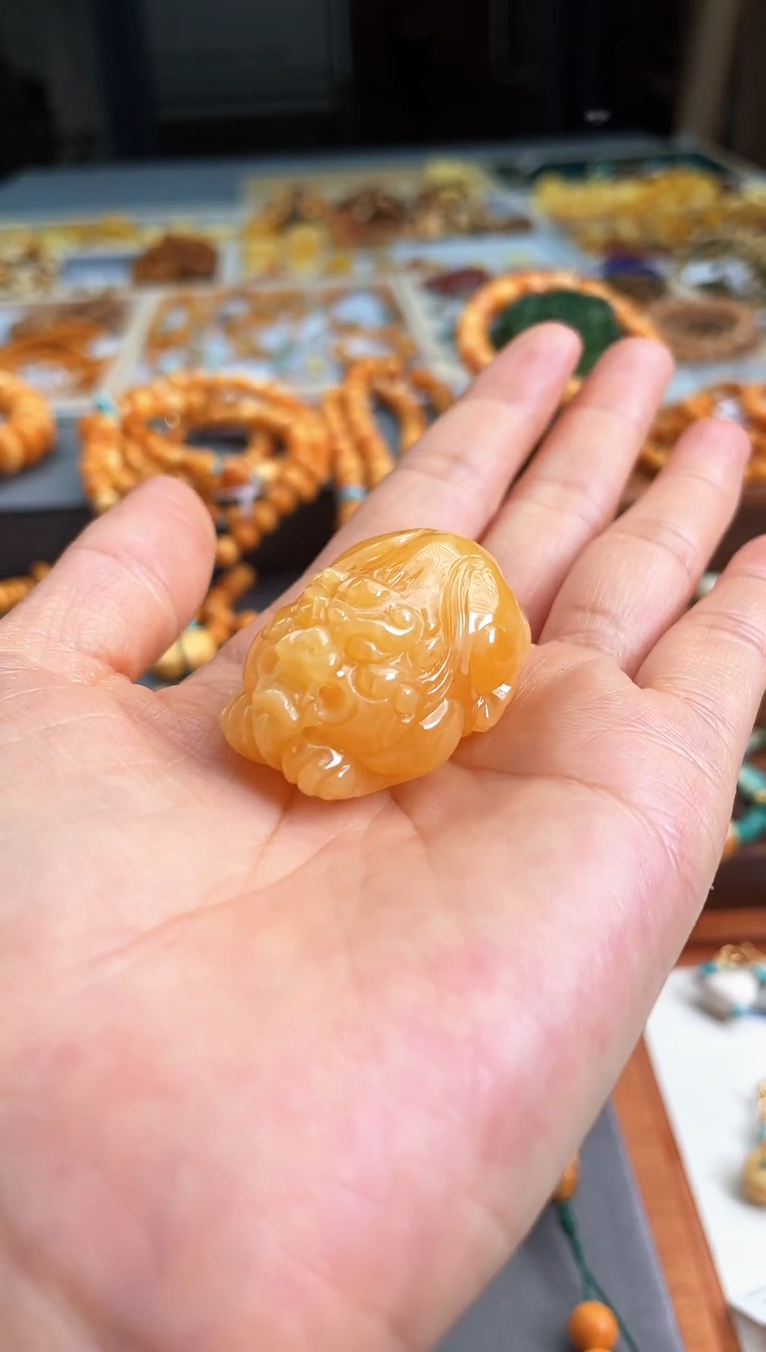 【闪购商品】琥珀颈饰未镶嵌貔貅