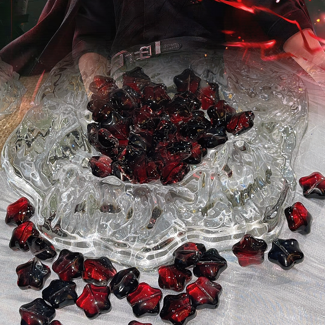 【琉璃胖五角星配件专场常】琉璃珠手工diy串珠材料手作琉璃珠珠