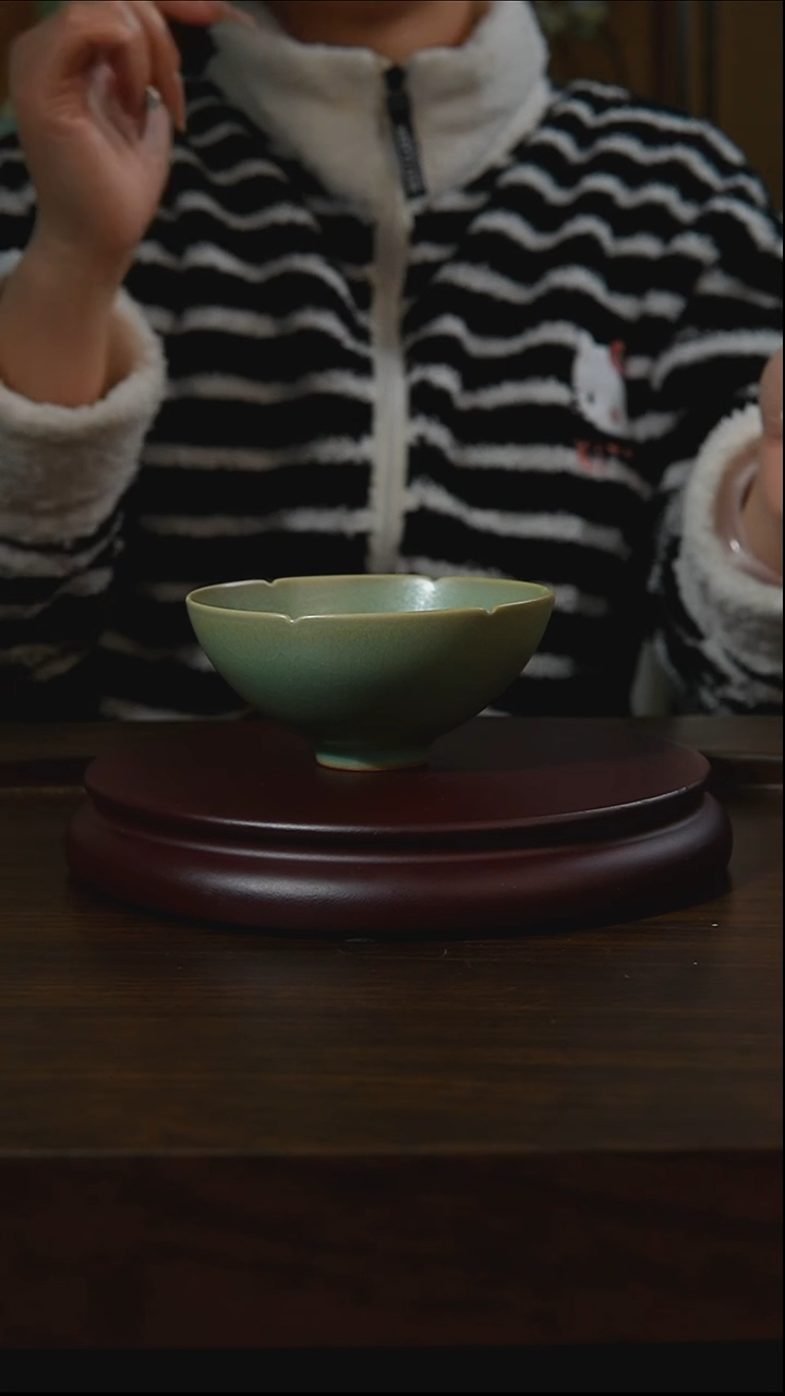 杯子瓷汝州原产地原矿仿古老釉q