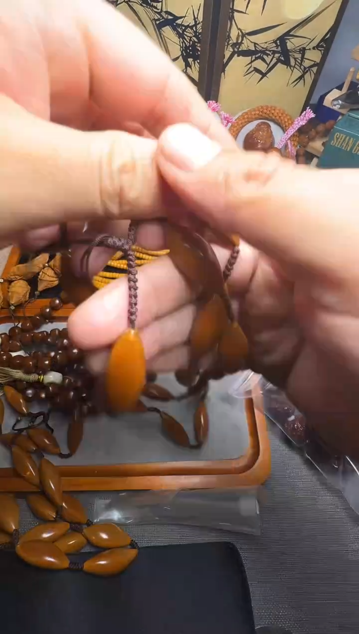 手串橄榄核柳叶核脖挂