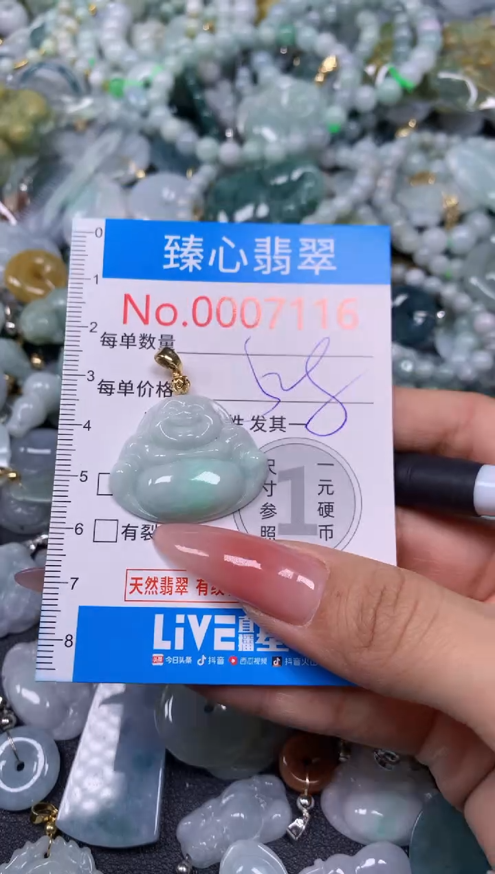 【闪购商品】翡翠颈饰未镶嵌含绳0007116