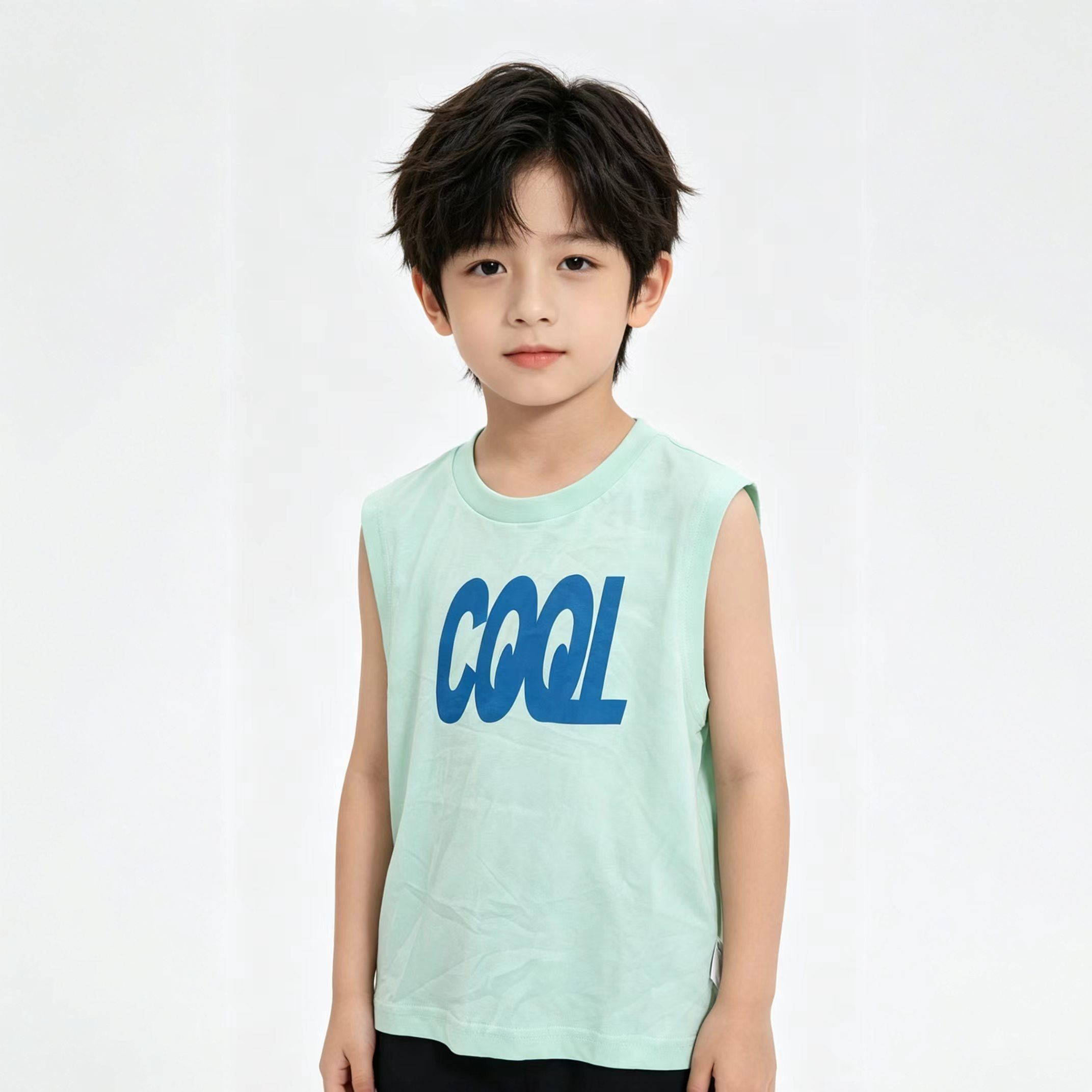 【小飞象】绿色COOL针织背心863543