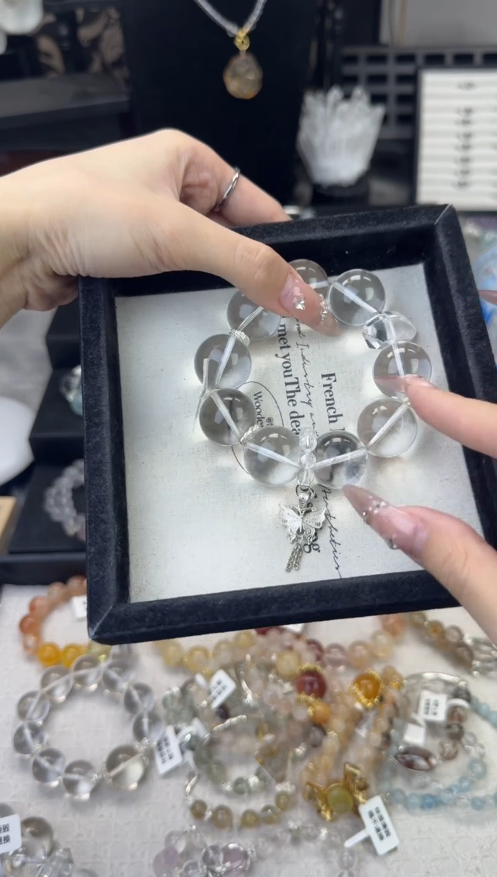 水晶手链未镶嵌天然水晶 多样性发货