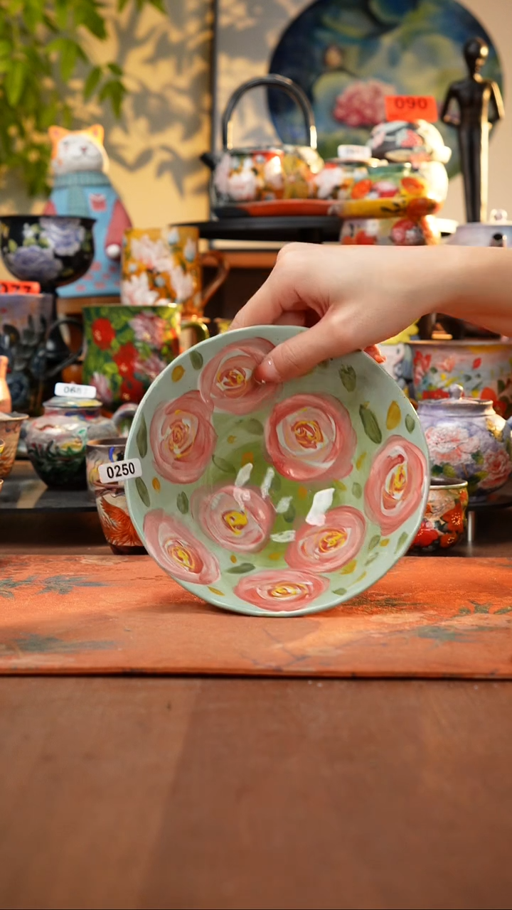 瓷片景德镇手工手绘250