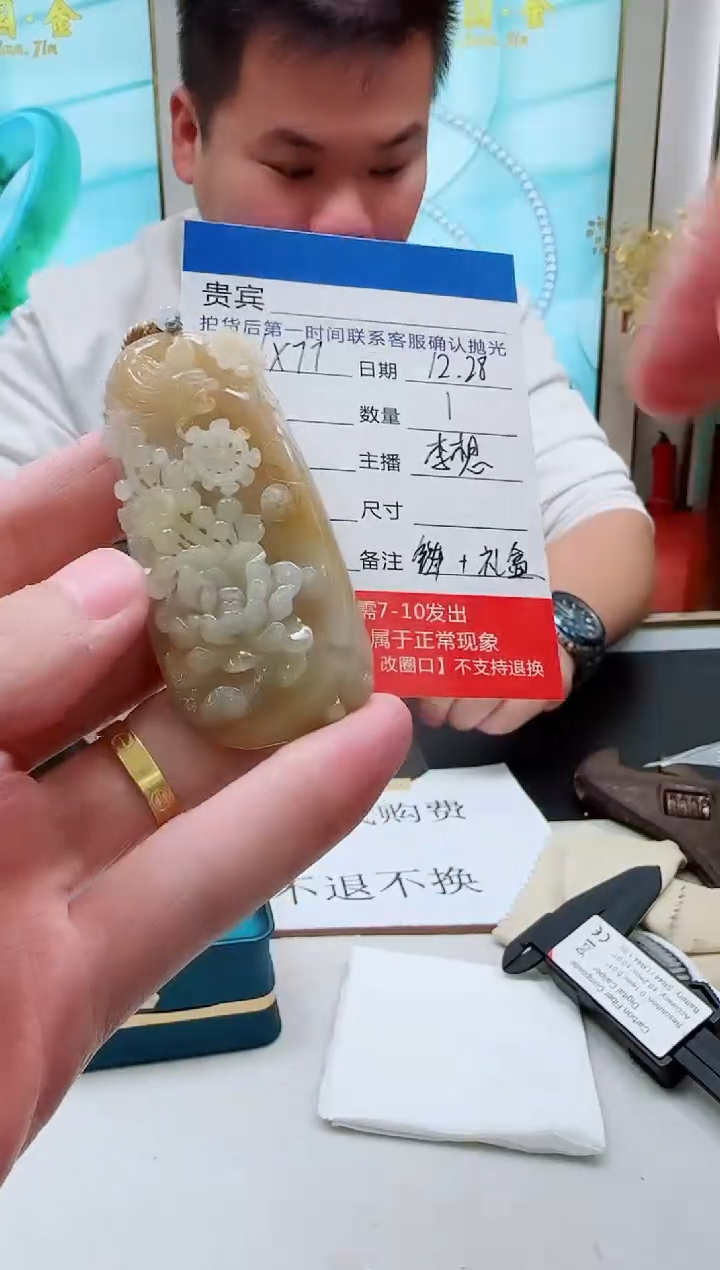 未镶嵌定制翡翠LX77翡翠吊坠赠珠链-多样性发其一