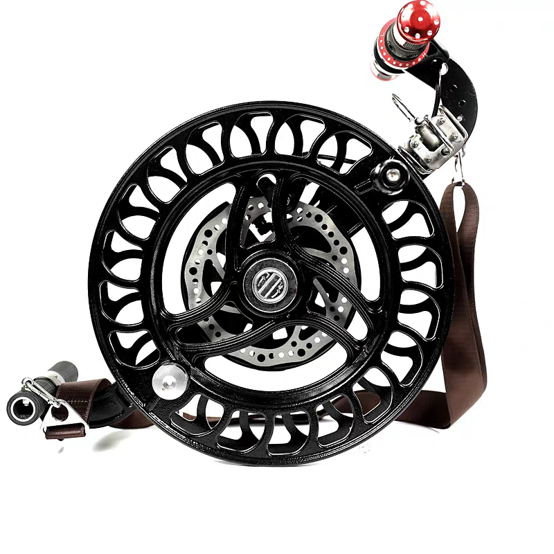 微瑕疵万和32厘米镁合金刹车背带轮成人风筝拐子优质风筝放飞工具