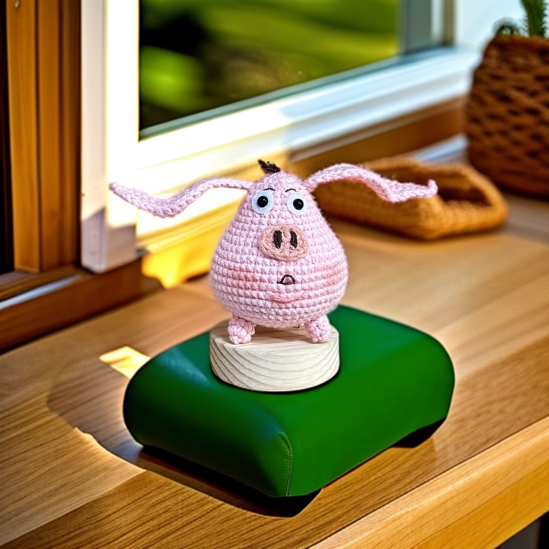 【主播推荐】哪吒2魔童闹海周边太乙飞天猪钩织手工钩织diy材料包