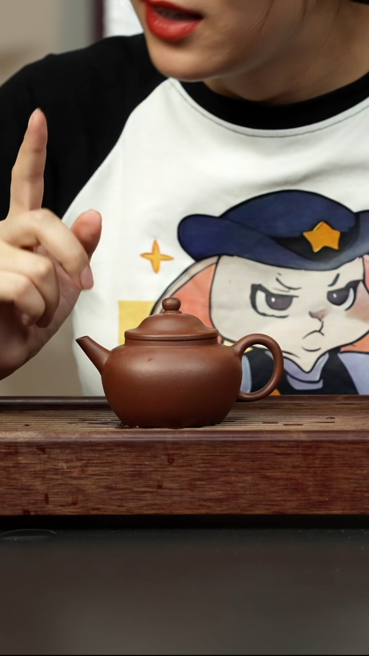 紫砂茶壶底槽清 笠帽水平 全手