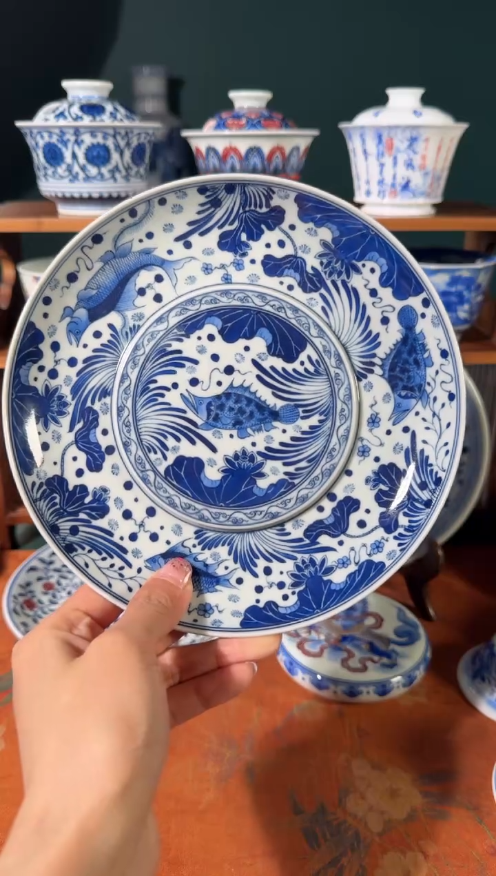 【闪购商品】杯钟家窑鱼藻壶承