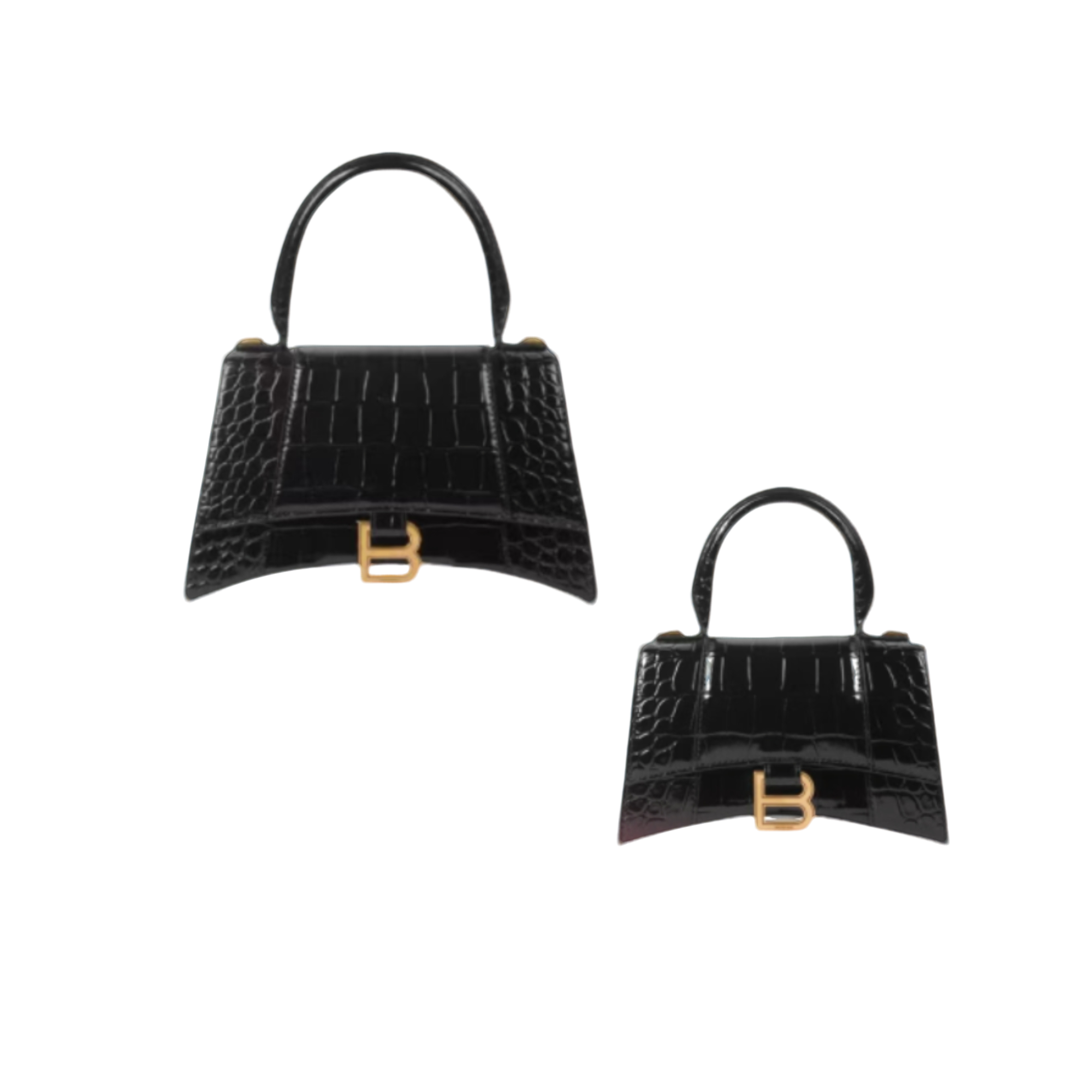 99新 Balenciaga/巴黎世家 【达播专属】黑金沙漏XS /S手提斜挎包