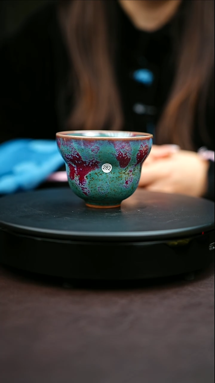 282#原矿钧瓷炉钧釉福禄杯